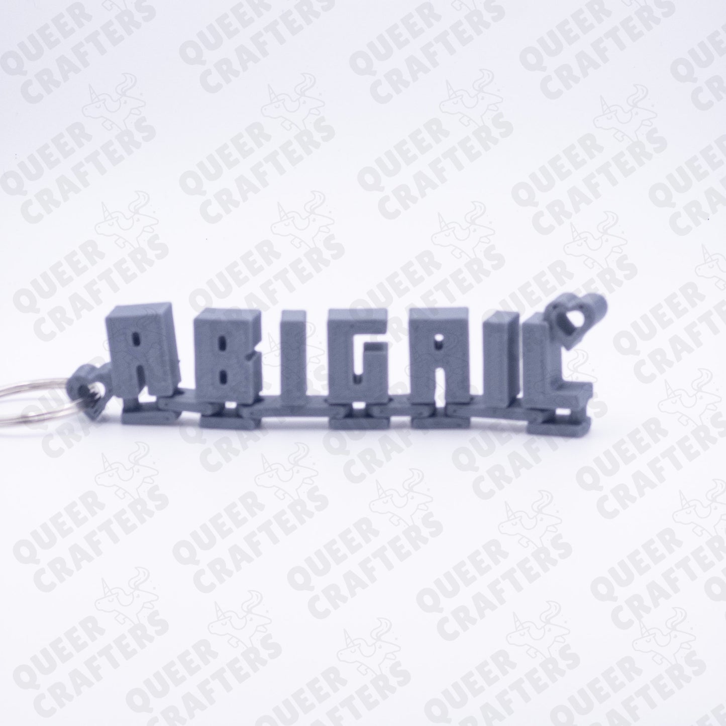 Flexi Name Keychain - Abigail