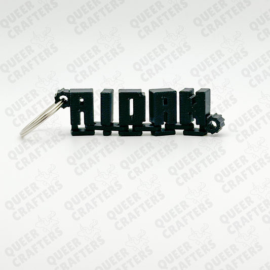 Flexi Name Keychain - Aidan