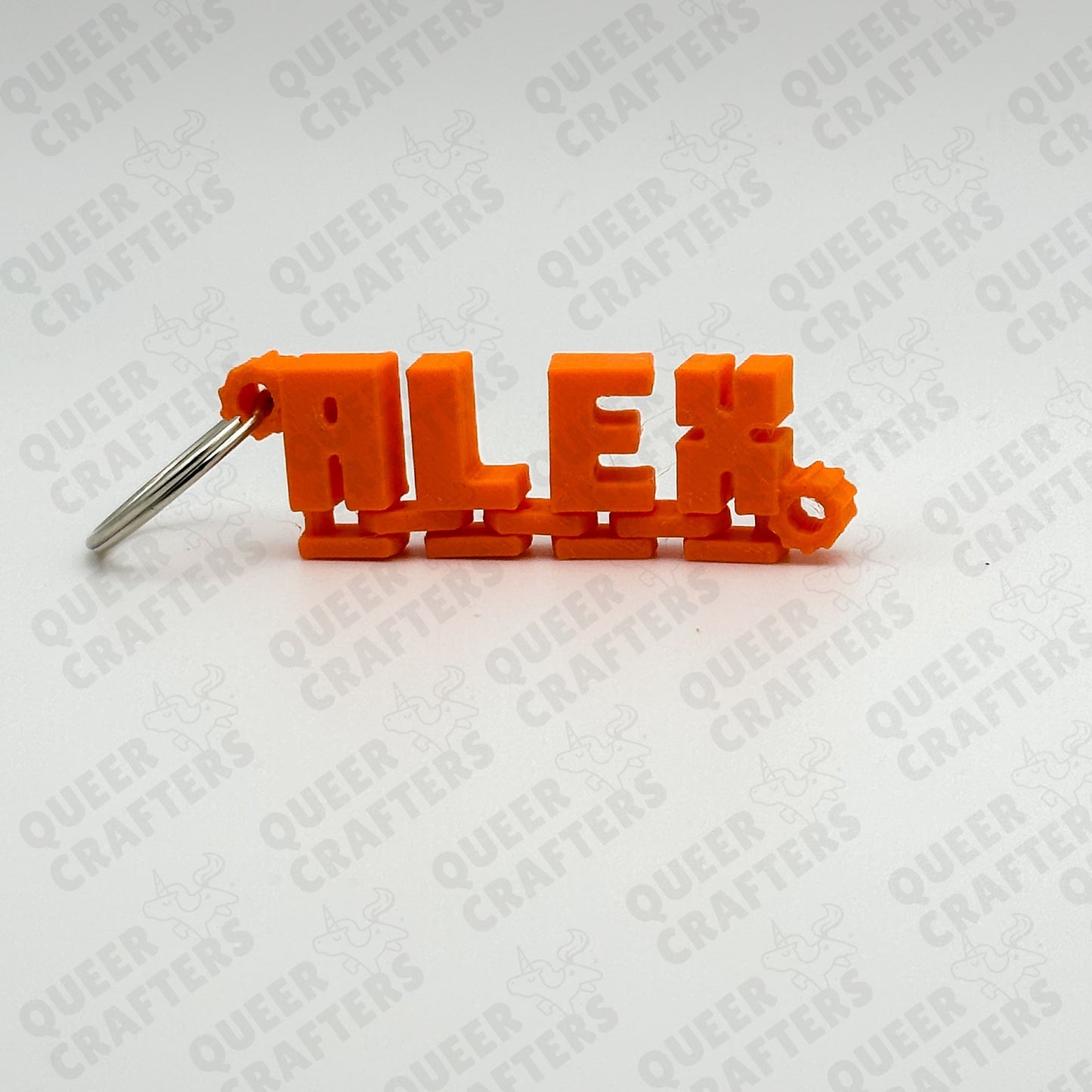 Flexi Name Keychain - Alex