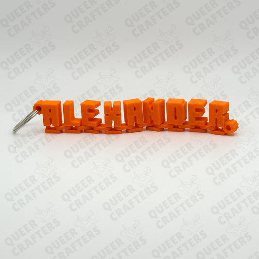 Flexi Name Keychain - Alexander