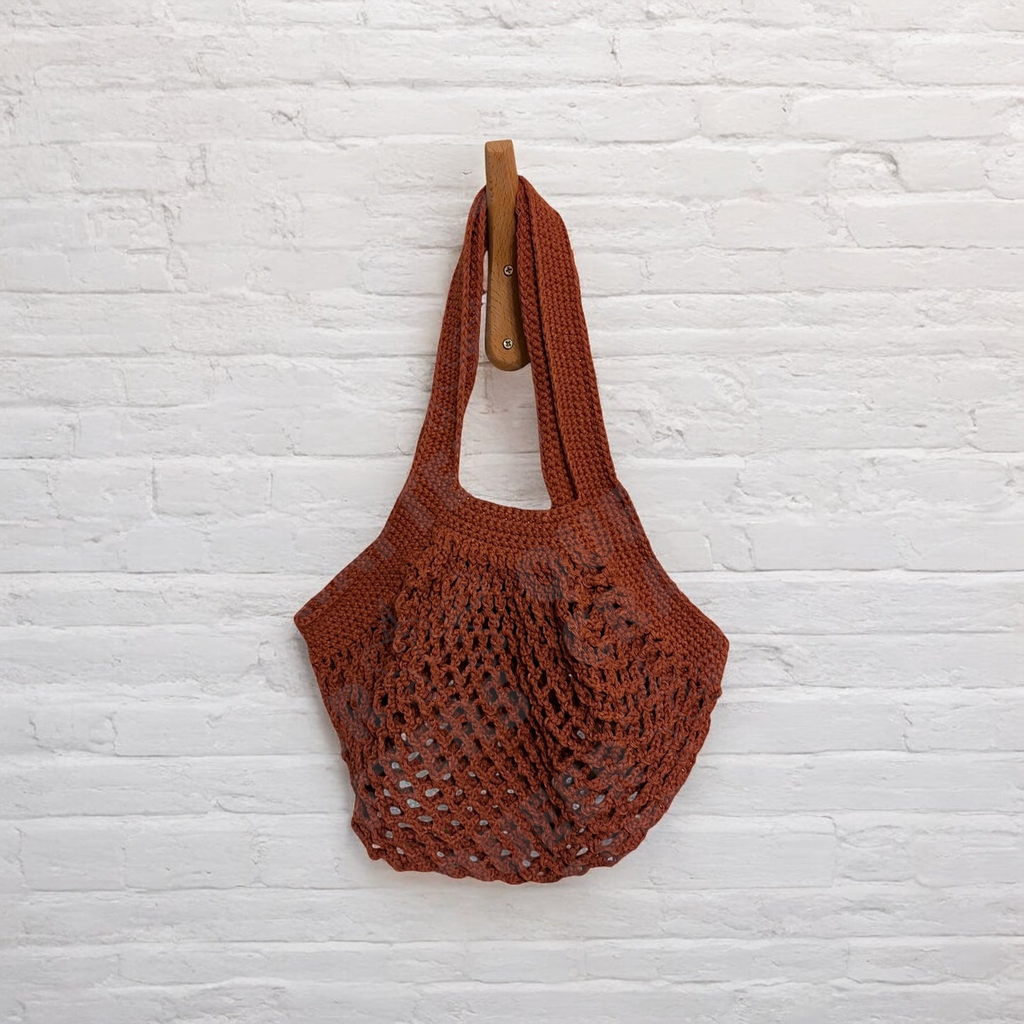 Crocheted Market Mesh Bag - Fall